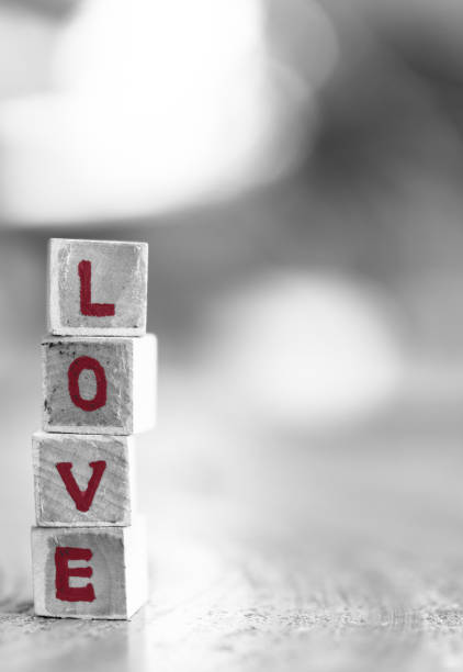 istock Love message written in wooden blocks. 917316396