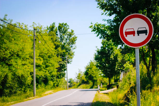 Road Sign, Black Color, Blue, Car