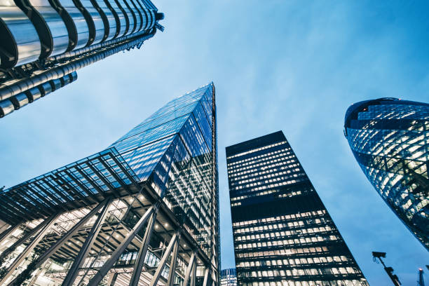 istock Futuristic Buildings in Business District 917317088
