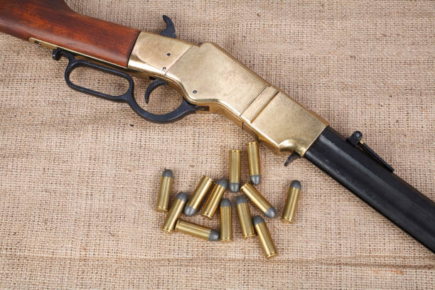 istock Wild west period repeating rifle 917318488