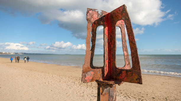 istock Rusty red groyne end on Bournemouth beach 917318570