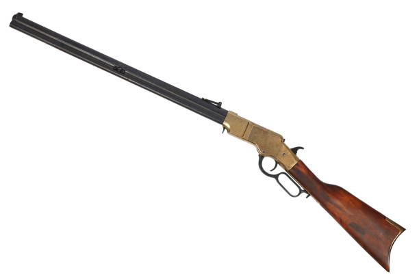 istock Wild west period repeating rifle 917318608