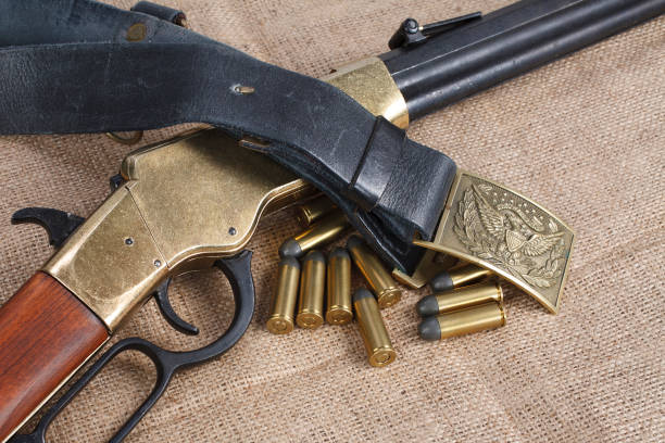 istock Wild west period repeating rifle 917321360