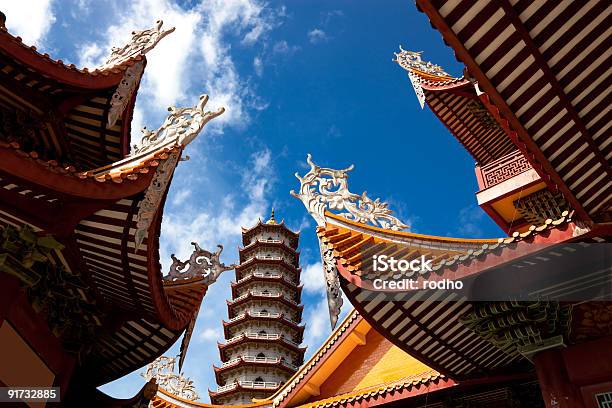 Caleira De Templo Chinês - Fotografias de stock e mais imagens de Fuzhou - Fuzhou, Torre - Estrutura construída, Antigo