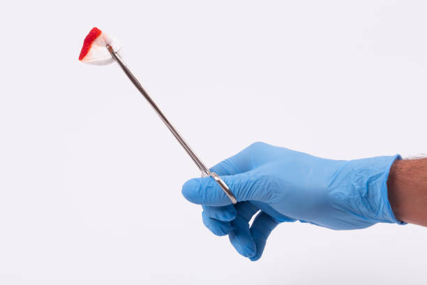 istock sterile, clamp used for surgery and white bacground 917328858