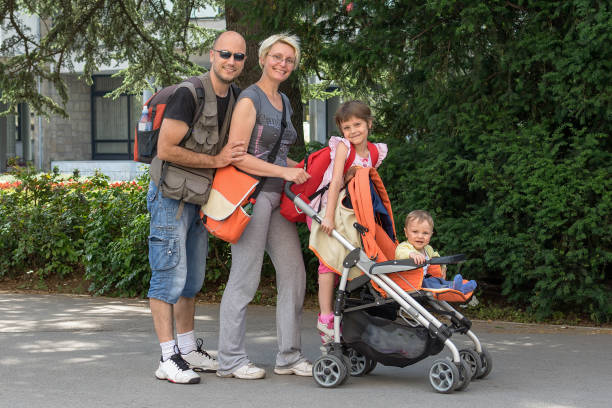 istock happy family in a walk 917331444