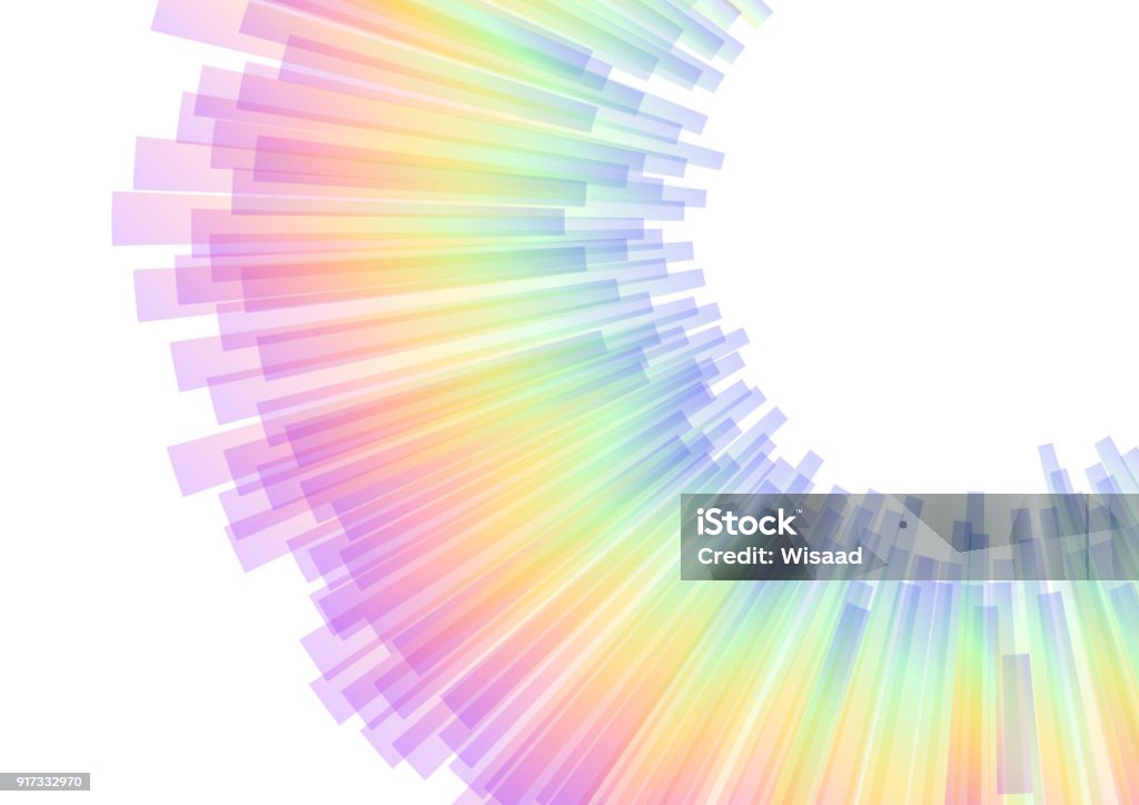 Exploding Stripe Pattern Rainbow Abstract Stripe Explode Background Stock Illustration ...