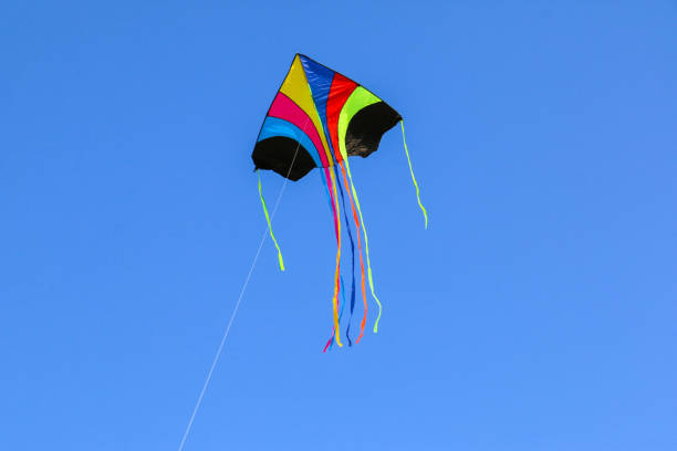 istock Colourful Kite flying in the blue sky 917333320