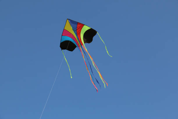 istock Colourful Kite flying in the blue sky 917333518