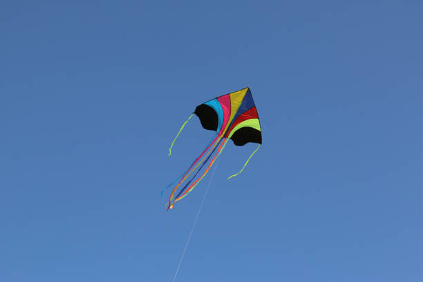 istock Colourful Kite flying in the blue sky 917333540