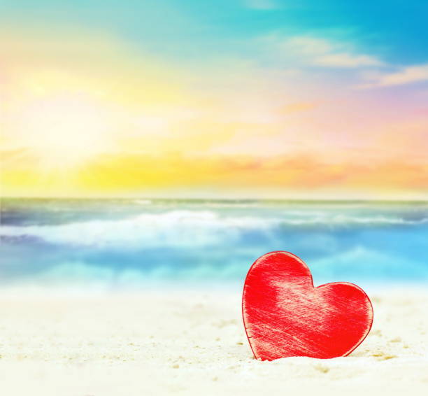 istock Heart on the summer beach 917333822