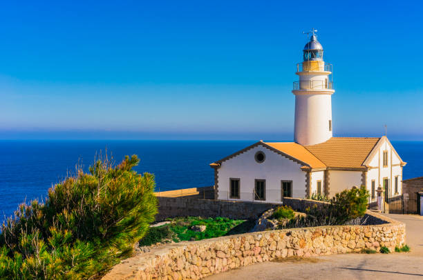 istock Lighthouse Beacon on Mallorca island, Spain Mediterranean Sea 917340142
