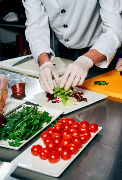 istock meat with vegetables and herbs on the cook's table 917340240
