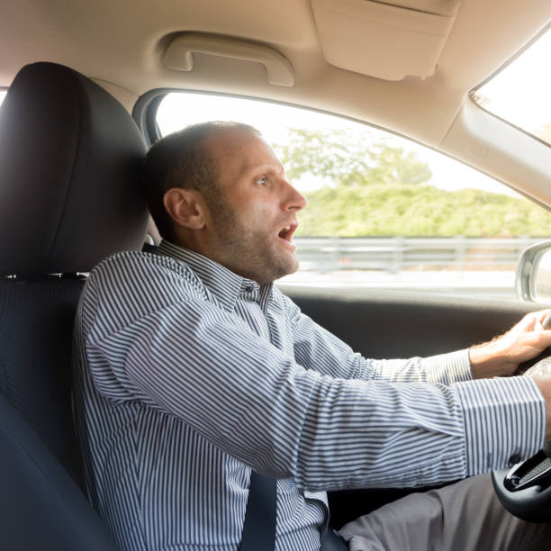 istock Scared and shocked driver, transportation and lifestyle concepts 917340504
