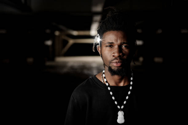 istock Close up portrait of dark skinned man 917340554