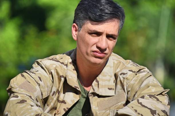 istock Serious Male Soldier 917343588