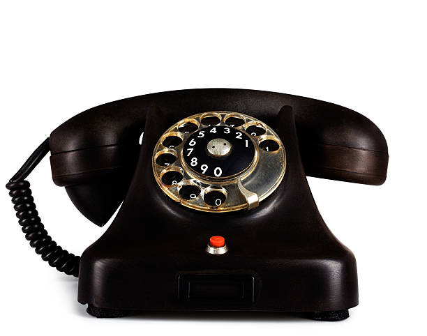 istock Retro telephone isolated on white 91734374