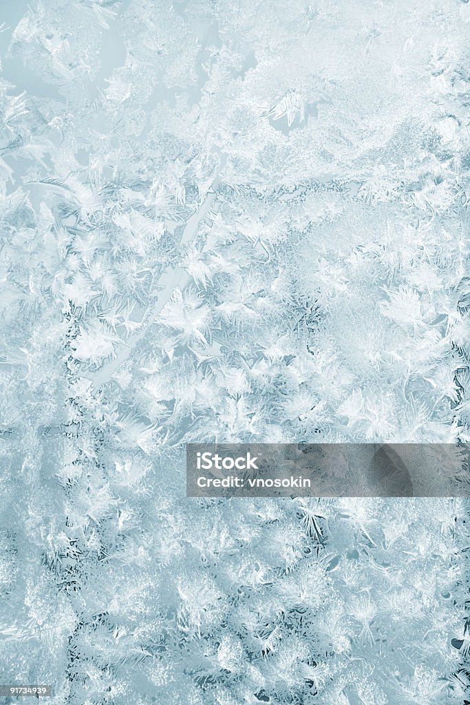 Frost sur fenêtre - Photo de Gelée blanche libre de droits
