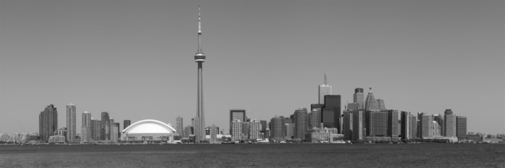 The Toronto city skyline during the morning hours.