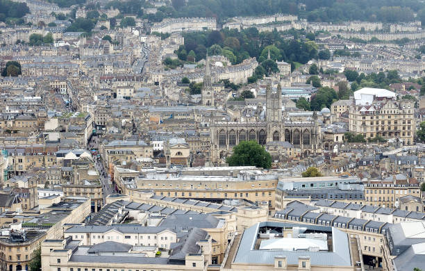 istock Aerial view of Bath 917353704