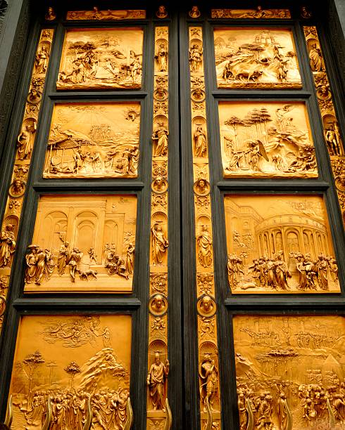 istock Bronze door by Ghiberti, Florence, Italy. 91735685