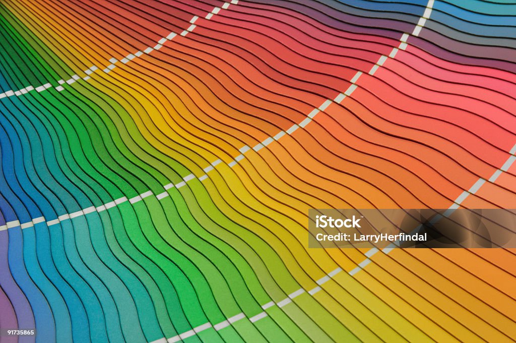 Completo di vernice Color arcobaleno diagramma Fan ponte - Foto stock royalty-free di Ruota dei colori
