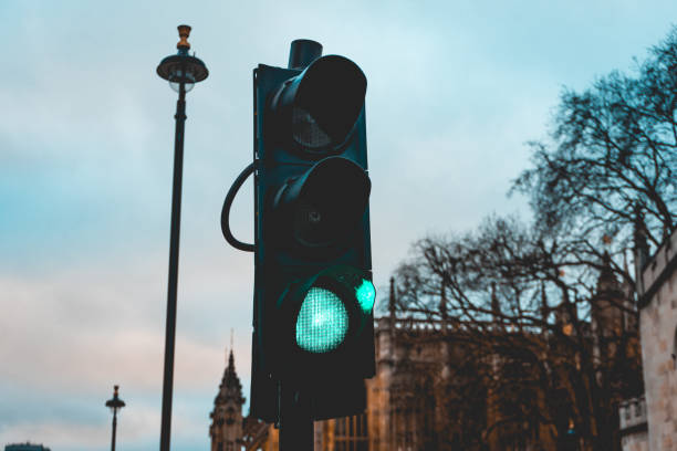 istock green traffic light in london 917359922