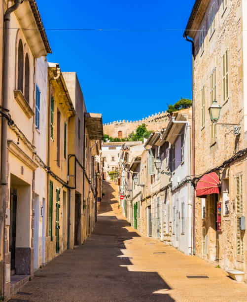 istock Spain Majorca, idyllic view of the old town Capdepera 917361490