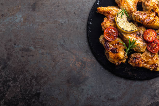istock BBQ chicken wings, spicy grilled meat 917371134