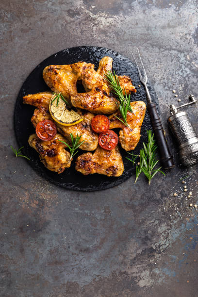 istock BBQ chicken wings, spicy grilled meat 917371298