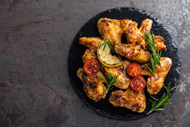 istock BBQ chicken wings, spicy grilled meat 917371426
