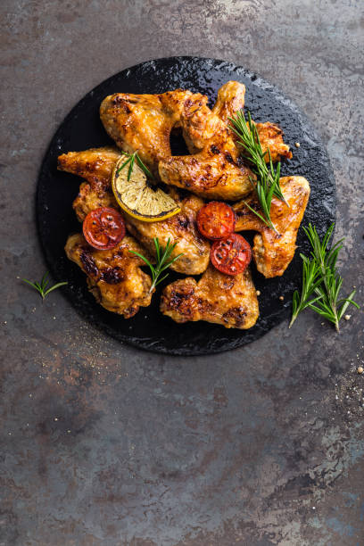 istock BBQ chicken wings, spicy grilled meat 917371434