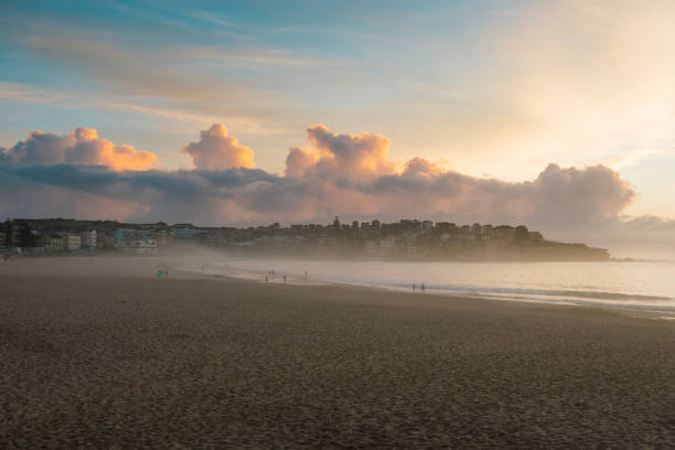 istock Early morning and sunrise on beautiful beach facing East 917372940