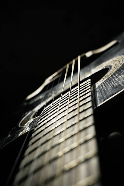 istock Black acoustic guitar 91737424
