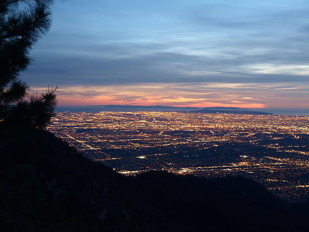 istock Los Angeles and Catalina at night 91737693