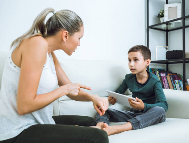 istock Game addiction Problems kids with smartphones and tablets 917378738