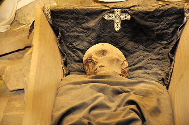 Monk mummy stock photo