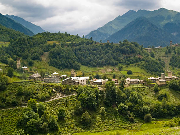 istock View on village in Swanetia 91738721