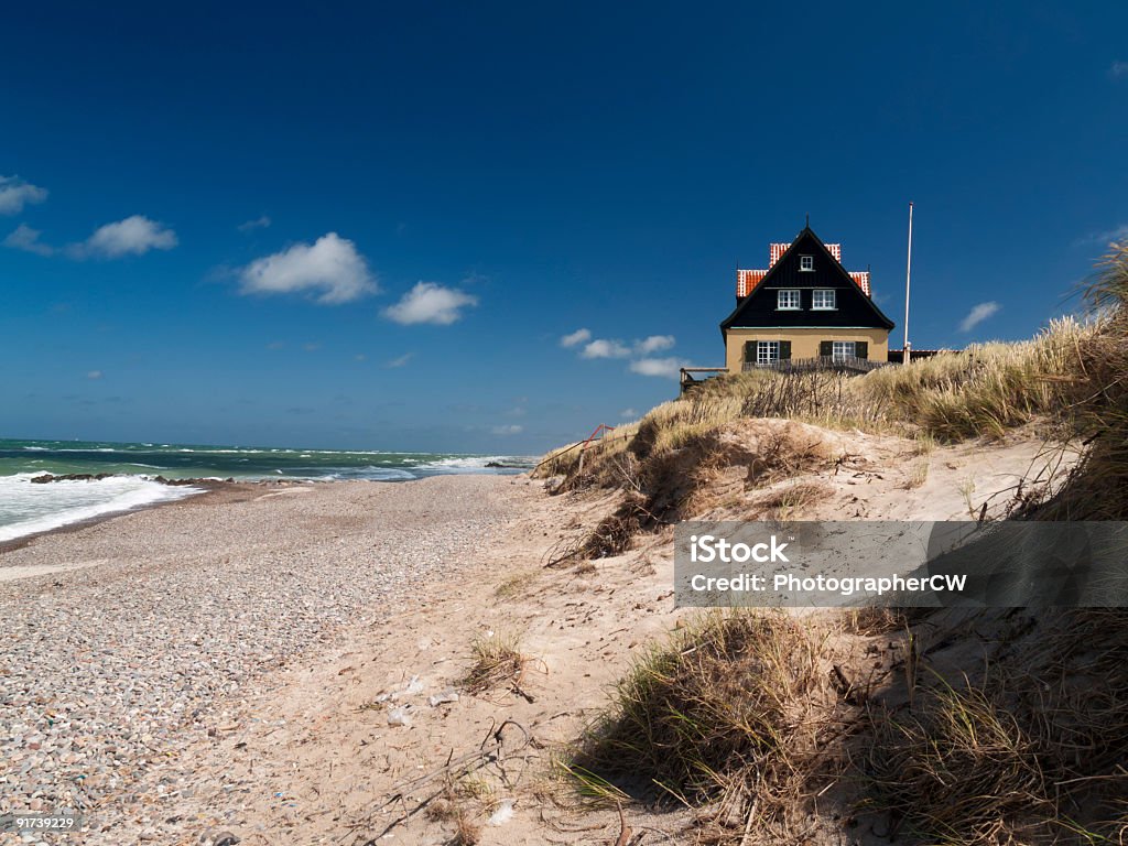 Casa na parte antiga de Skagen - Foto de stock de Dinamarca royalty-free