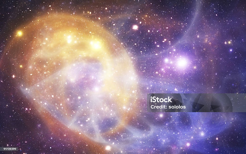 Золотой пространство galaxy - Стоковые фото Галактика роялти-фри