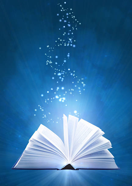 istock A mystical magical open book with glitter coming out 91740103
