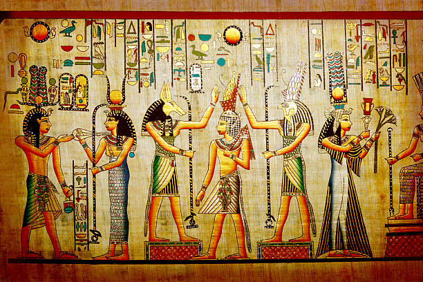 papiro - ancient egyptian culture fotografías e imágenes de stock