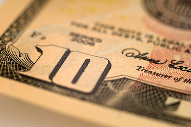 istock Close up of $10 Bill 91740456