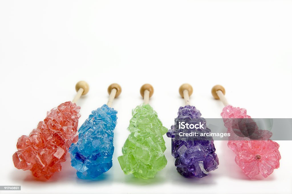 rock candy en cinco colores - Foto de stock de Anticuado libre de derechos