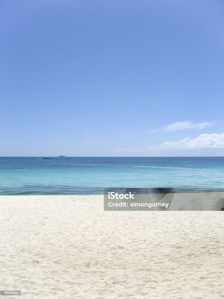 Praia mar areia céu boracay fundo das Filipinas - Royalty-free Abstrato Foto de stock