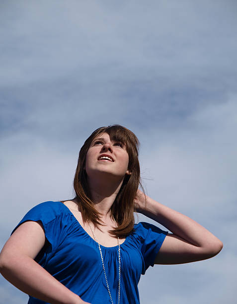 istock Young Girl Looking Up 91741499