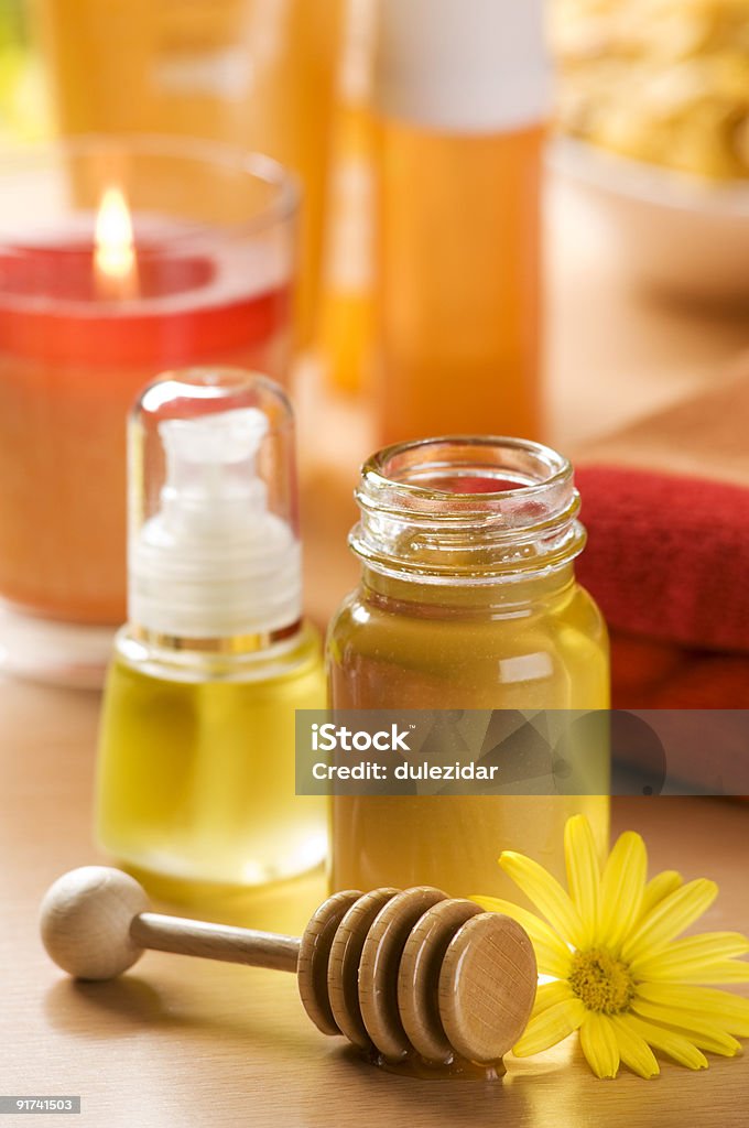 Honey spa  Alternative Therapy Stock Photo