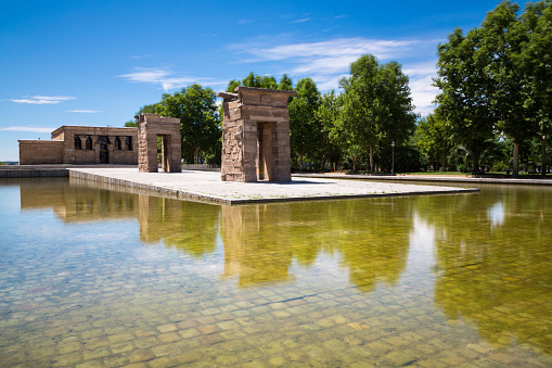 A view of the Temple of Debod, Madrid, Spain - UNESCO