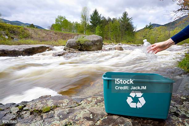 Recycling Outdoors Stock Photo - Download Image Now - Flowing, Plastic, Recycling