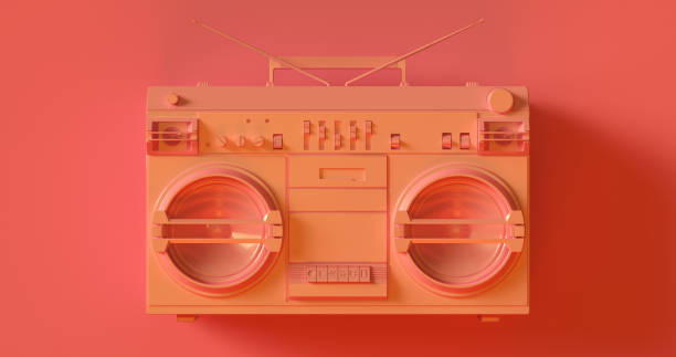 istock Pink Peach Boombox 917416560